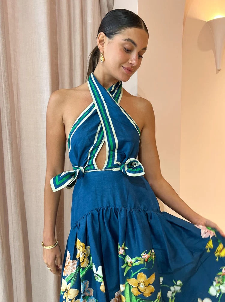 Alemais Dress Midi Dress Size 10 ALEMAIS LYLA HALTER MIDI DRESS SIZE 10 Curated Collection Alemais Dress Midi Dress Size 10 ALEMAIS LYLA HALTER MIDI DRESS SIZE 10 Curated Collection