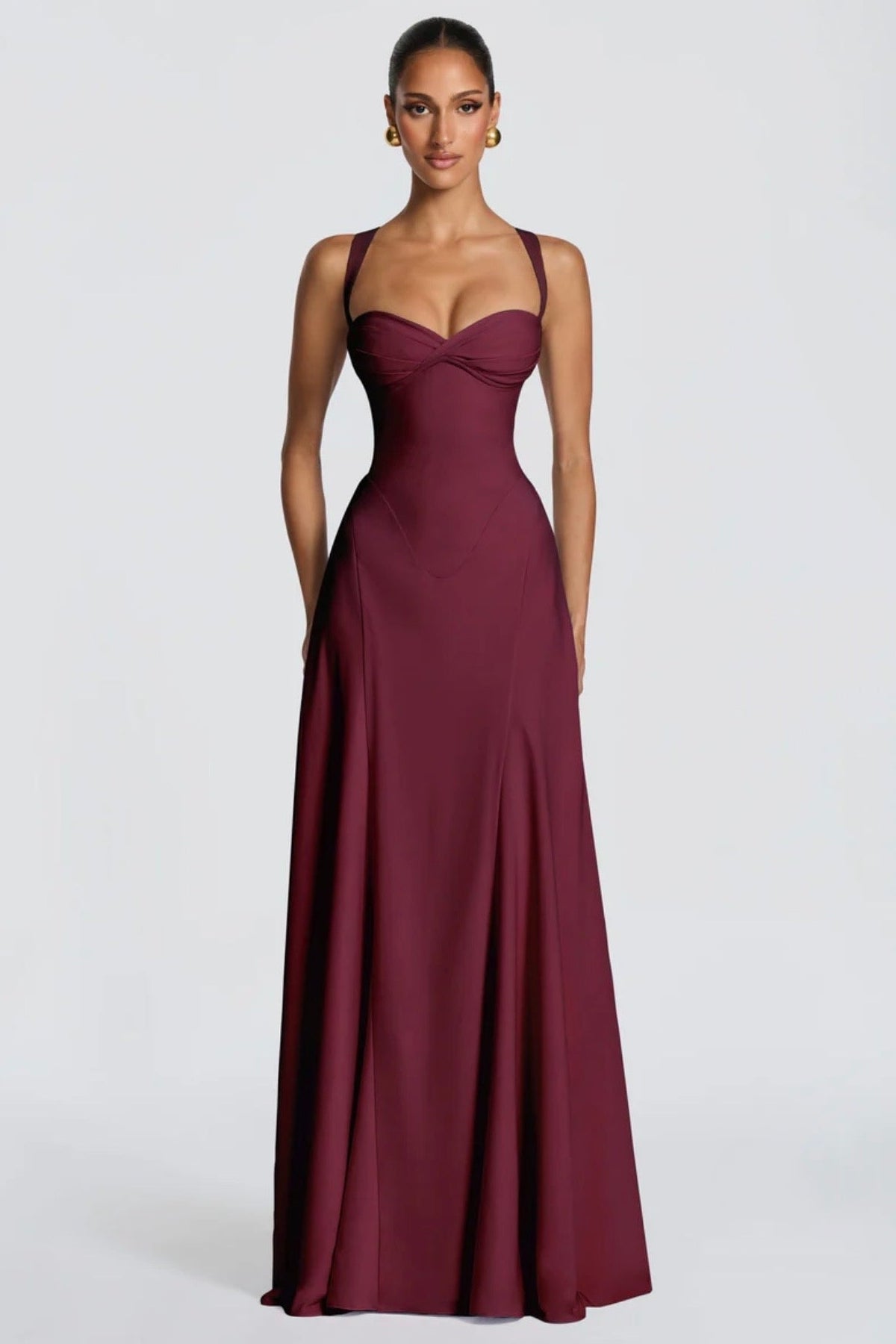 BABYBOO IRIE MAXI DRESS CHERRY LACQUER SIZE 10