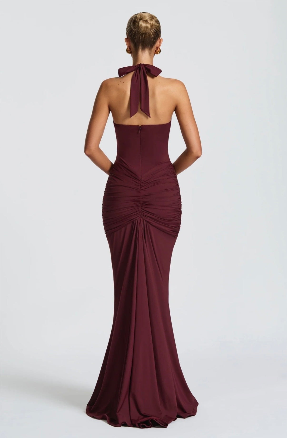 BABYBOO ROSETTA MAXI DRESS CHERRY LACQUER SIZE 8