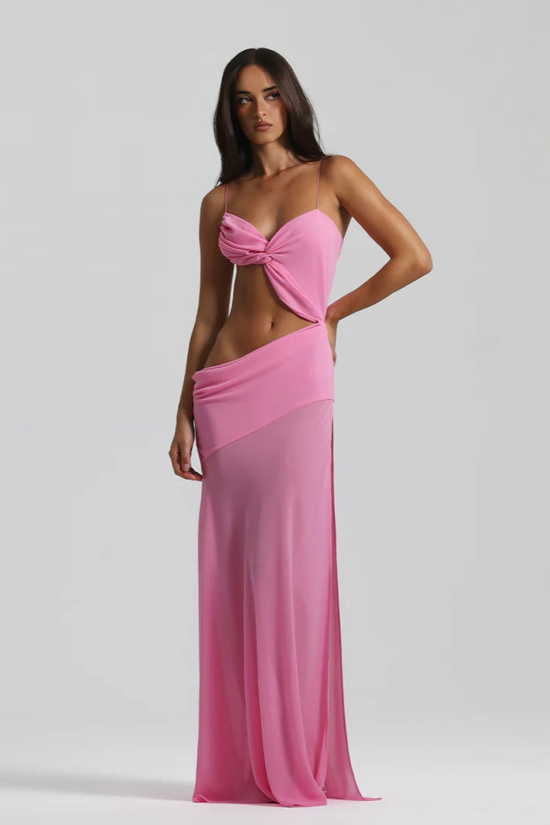 NATALIE ROLT DAHLIA DRESS CANDY PINK SIZE 8