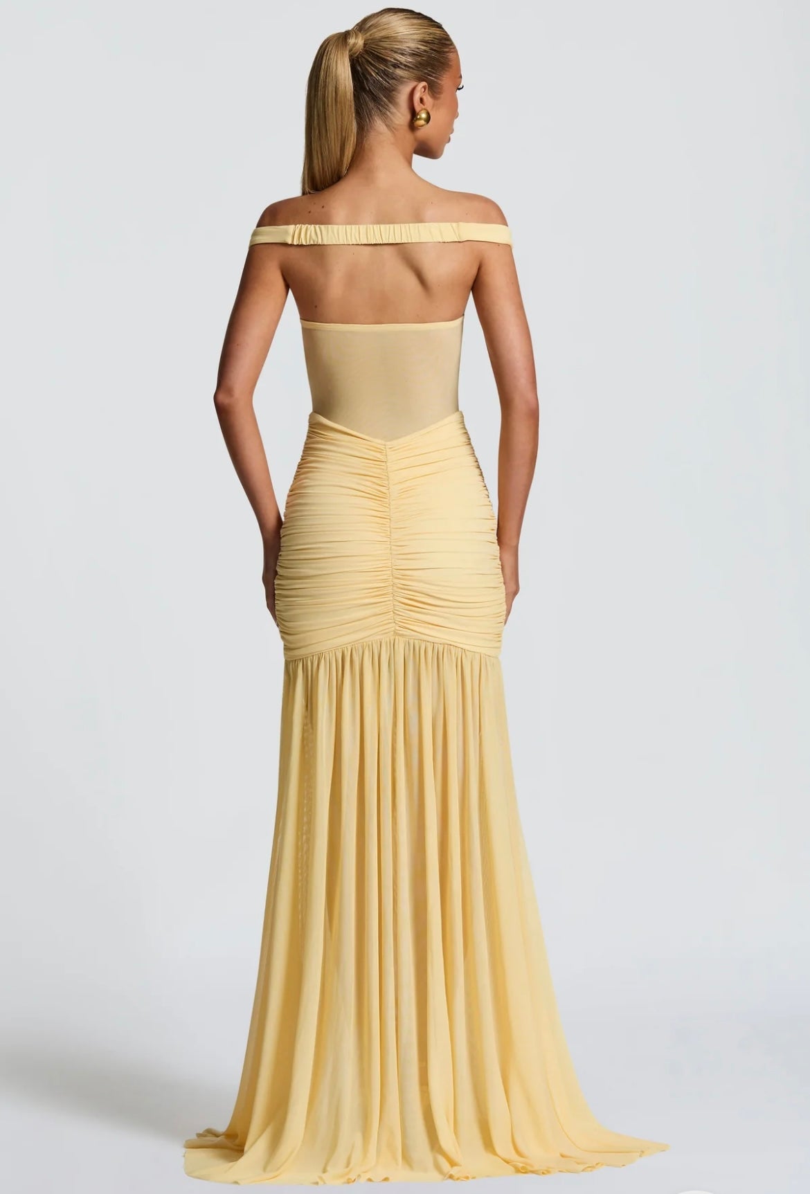 BABYBOO ALAIA MAXI DRESS LEMON SIZE 8