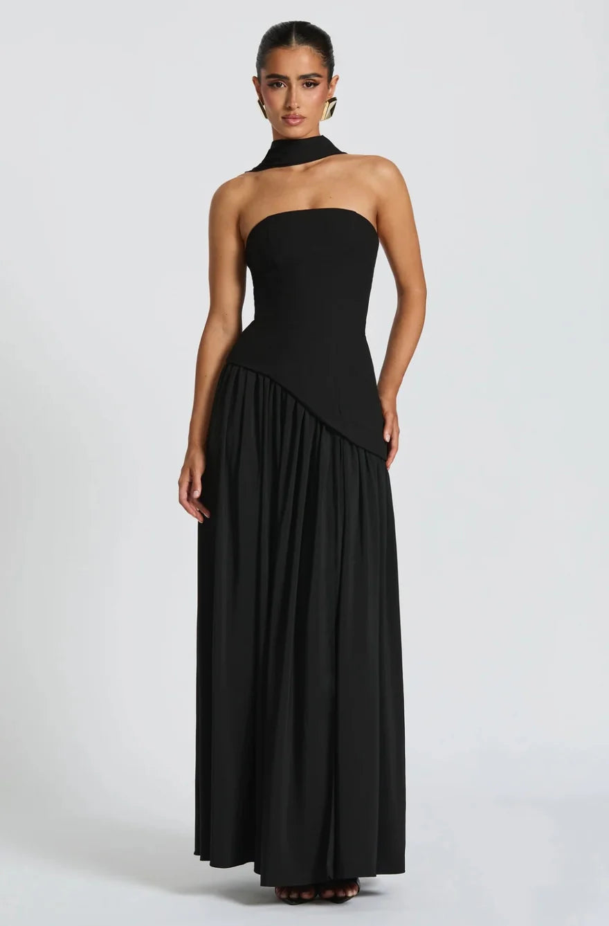 BABYBOO MALIYAH MAXI DRESS BLACK SIZE 8, 10