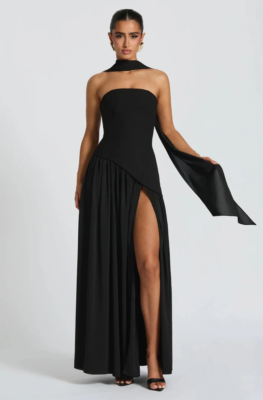 BABYBOO MALIYAH MAXI DRESS BLACK SIZE 8, 10