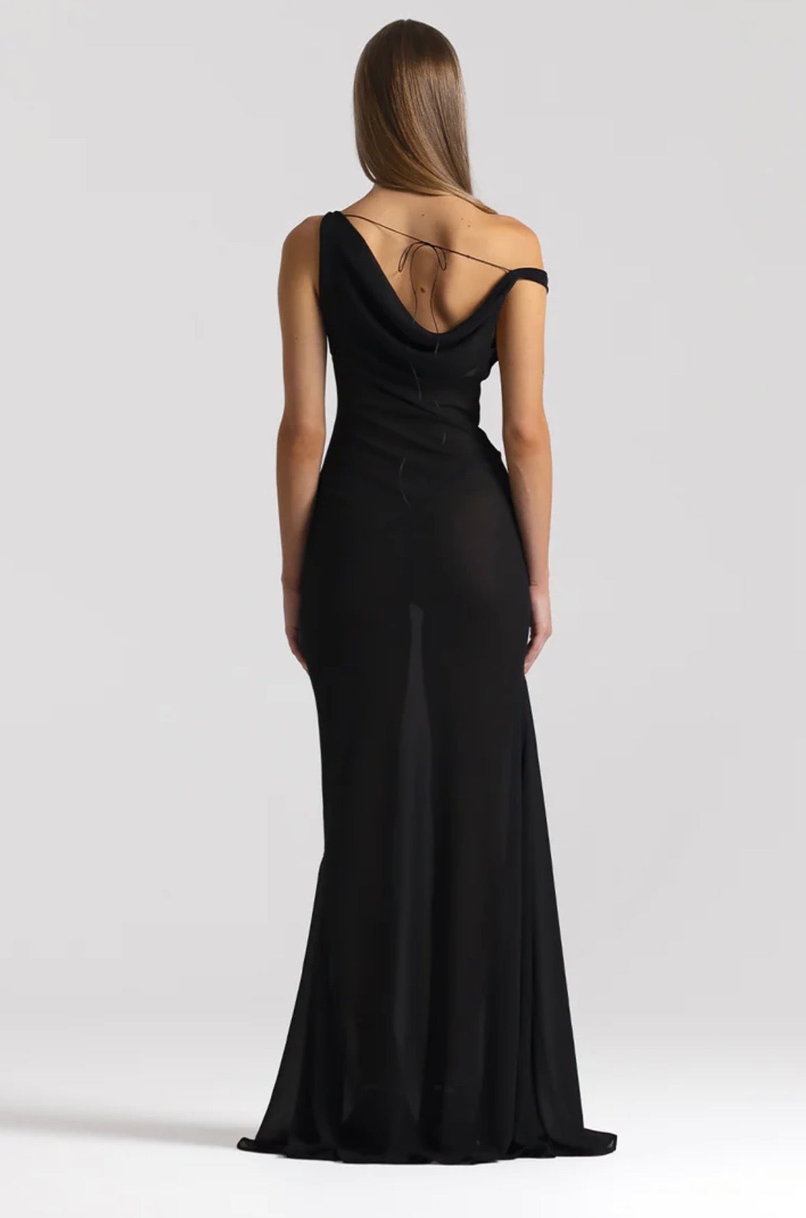 NATALIE ROLT ANITA DRESS BLACK SIZE 8