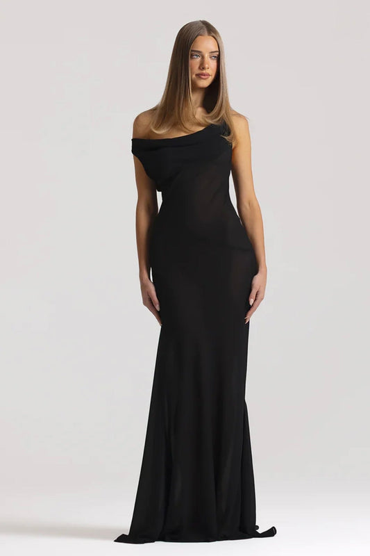 NATALIE ROLT ANITA DRESS BLACK SIZE 8