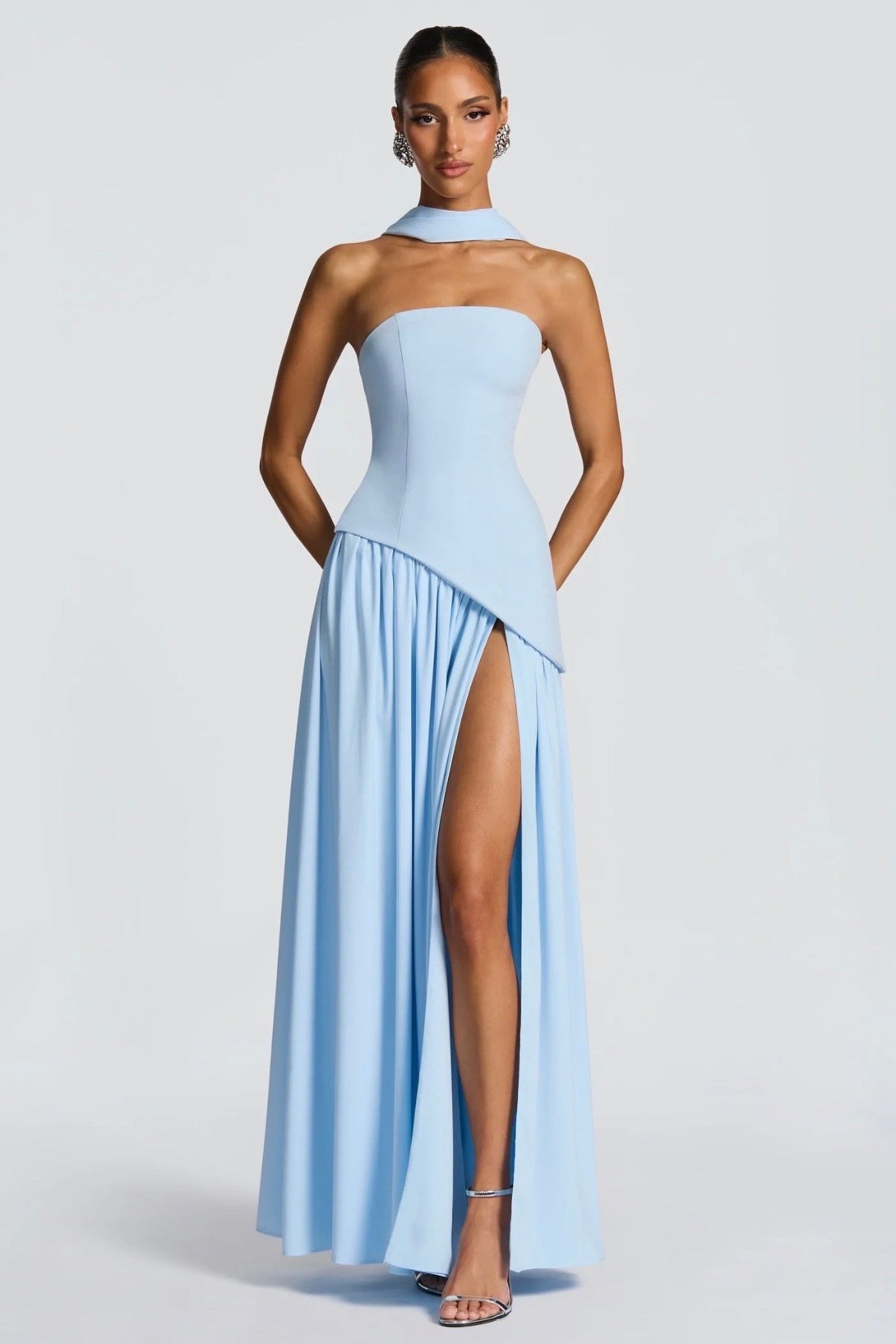 BABYBOO MALIYAH MAXI DRESS BABY BLUE SIZE 8