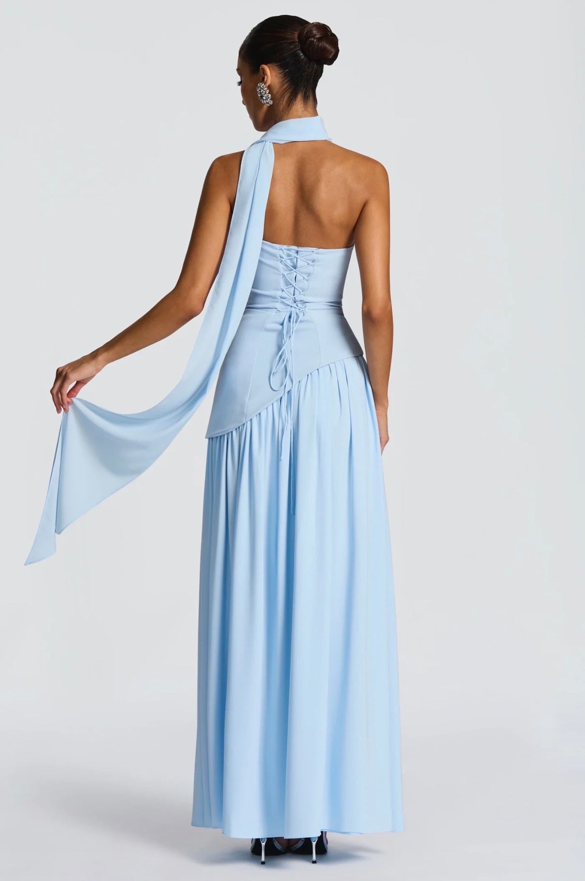 BABYBOO MALIYAH MAXI DRESS BABY BLUE SIZE 8
