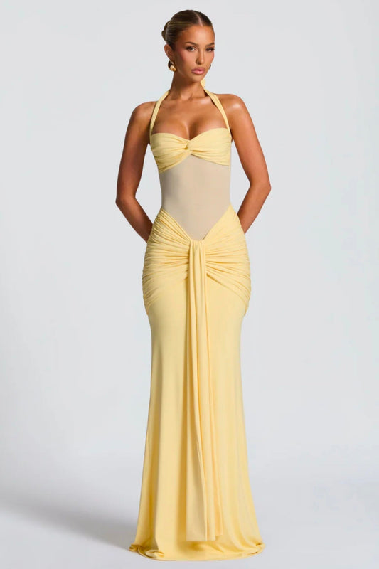 BABYBOO VIXEN MAXI DRESS LEMON SIZE 6, 8, 10