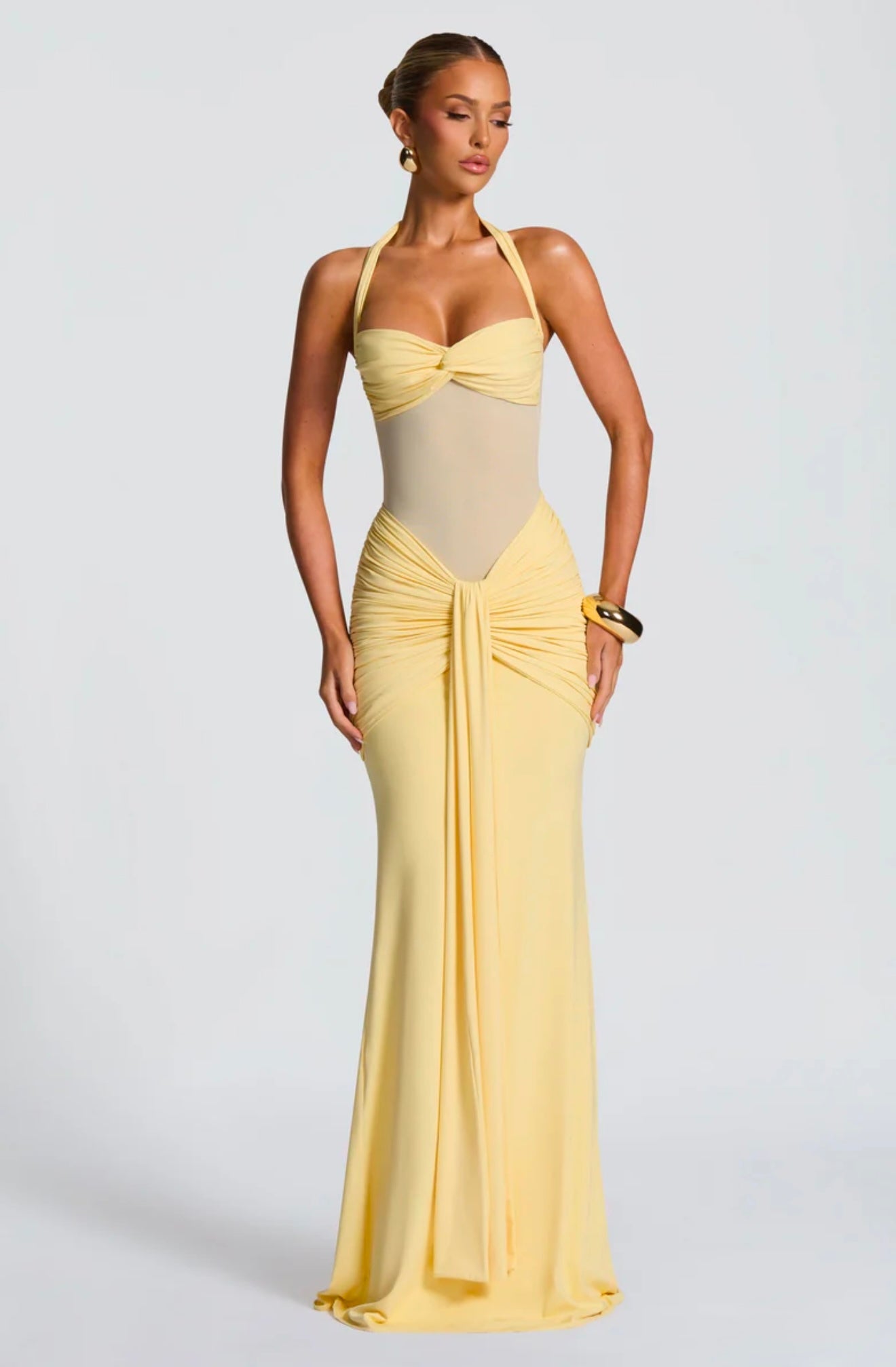 BABYBOO VIXEN MAXI DRESS LEMON SIZE 6, 8, 10