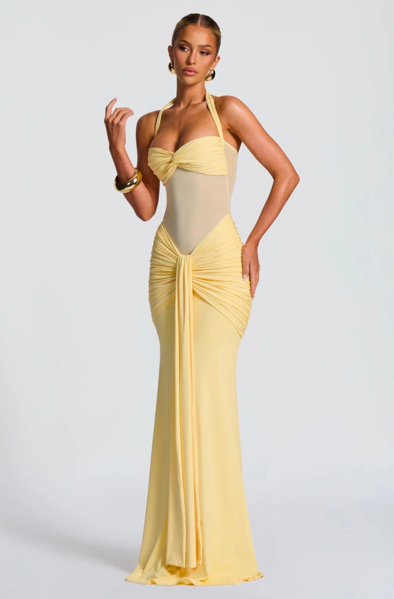 BABYBOO VIXEN MAXI DRESS LEMON SIZE 6, 8, 10