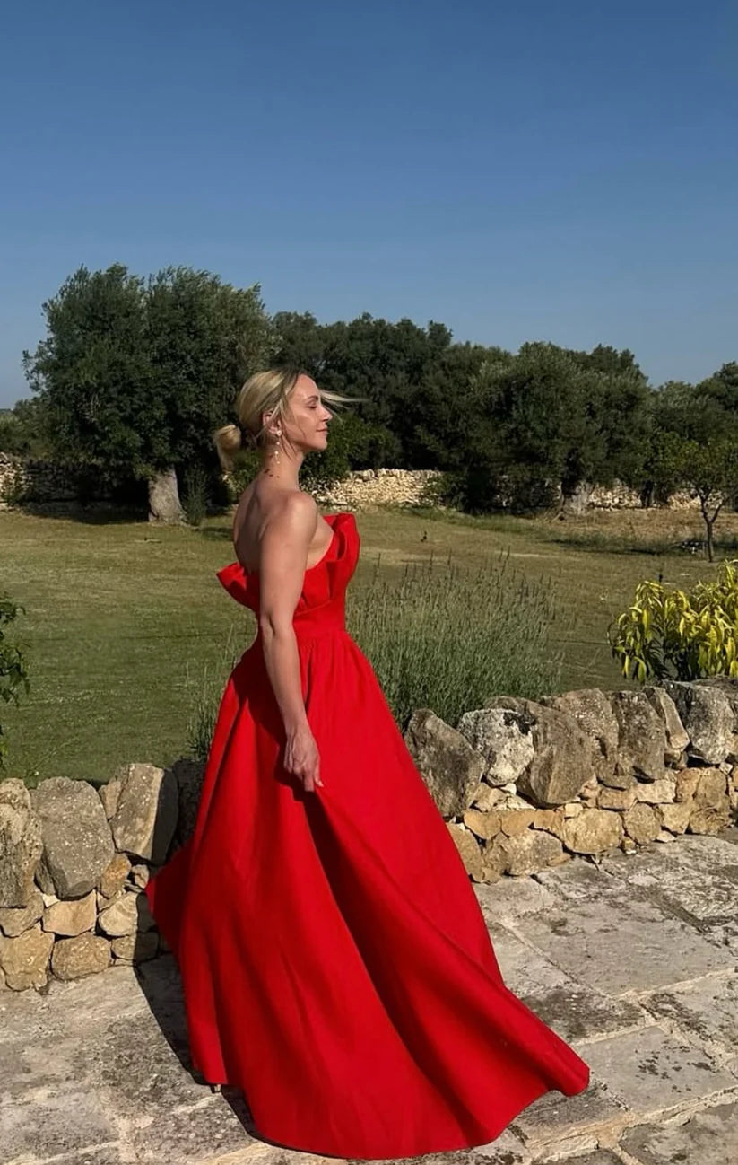 ELLIATT LAUREL SLEEVELESS MAXI DRESS IN RED SIZE 8, 10