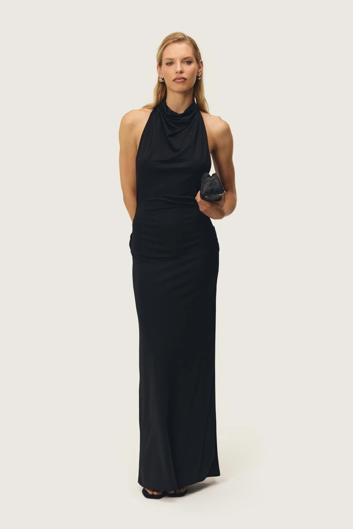 ARCINA ORI JEAN DRESS BLACK SIZE 8