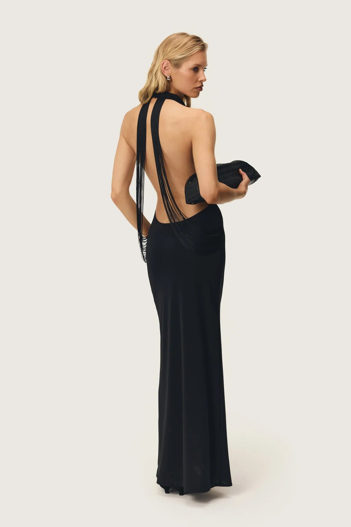 ARCINA ORI JEAN DRESS BLACK SIZE 8