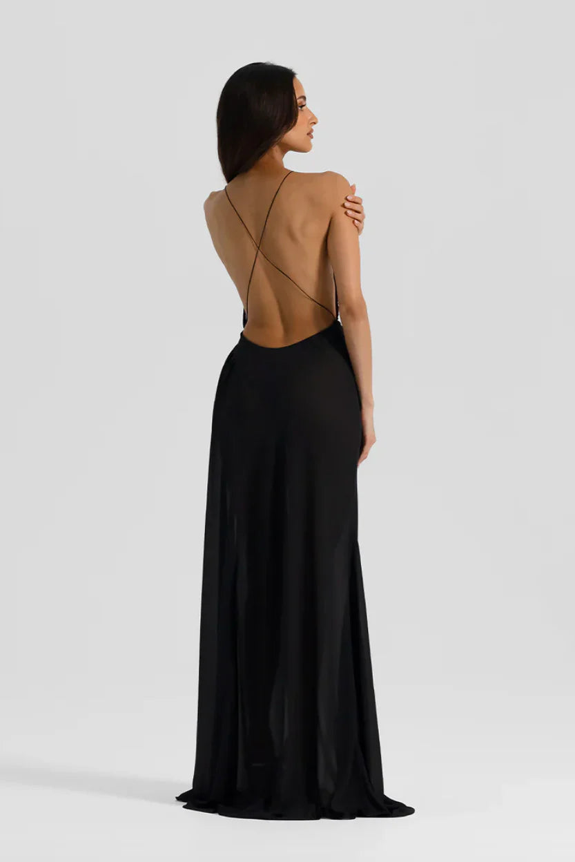 NATALIE ROLT AGNES DRESS BLACK SIZE 8 Curated Collection NATALIE ROLT AGNES DRESS BLACK SIZE 8 Curated Collection