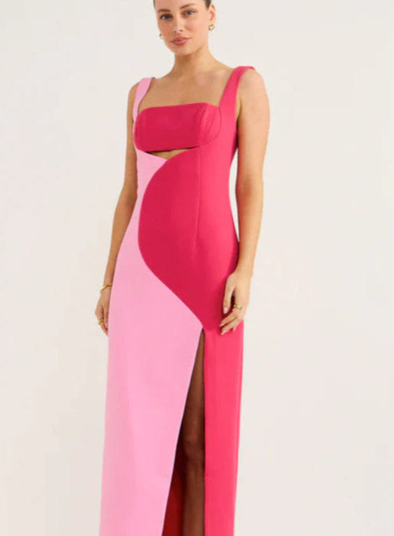 BY JOHNNY CATERINA TWO TONE CURVE MIDI SIZE 6, 8