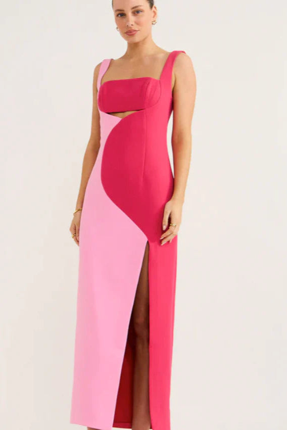 BY JOHNNY CATERINA TWO TONE CURVE MIDI SIZE 6, 8