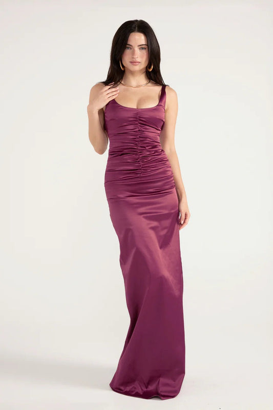 ANCE GRIA ATLEIN GOWN PLUM SIZE 8