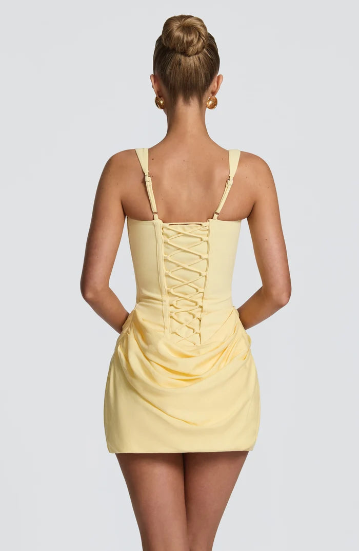 BABYBOO CORNELIA MINI DRESS YELLOW SIZE 8, 10
