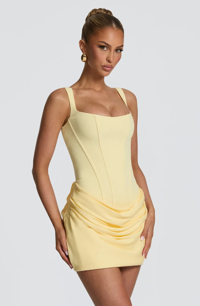 BABYBOO CORNELIA MINI DRESS YELLOW SIZE 8, 10