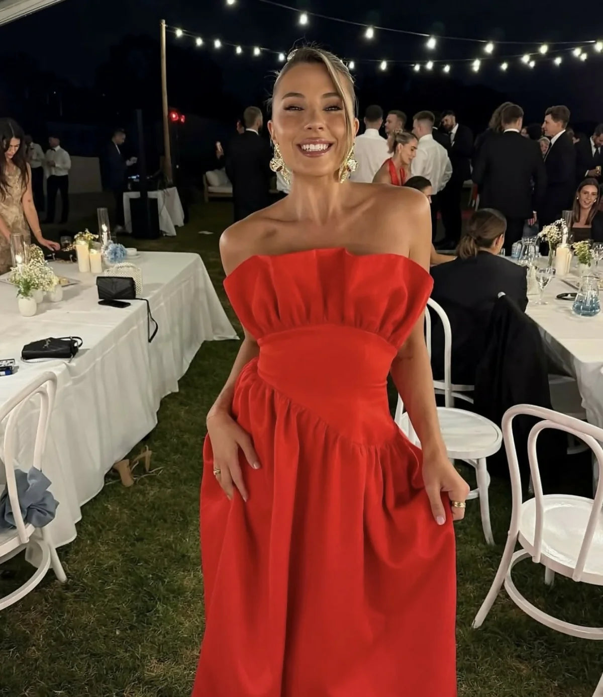 ELLIATT LAUREL SLEEVELESS MAXI DRESS IN RED SIZE 8, 10