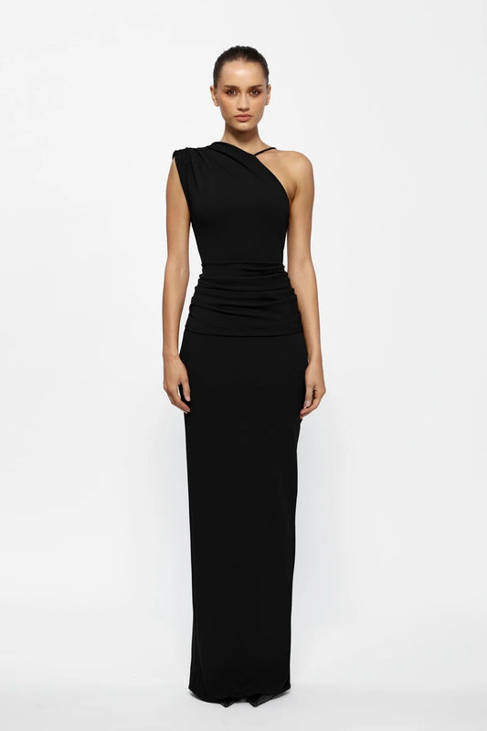 EFFIE KATS GREER GOWN BLACK SIZE 8