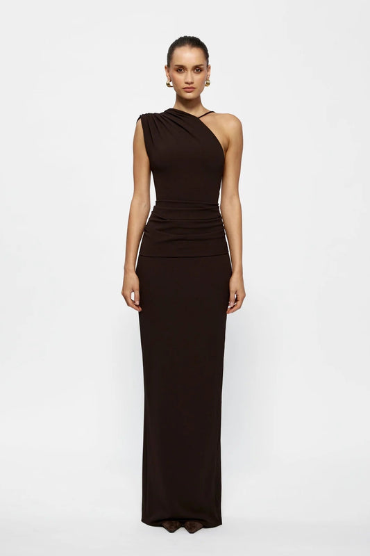 EFFIE KATS GREER GOWN COFFEE SIZE 6, 8, 10