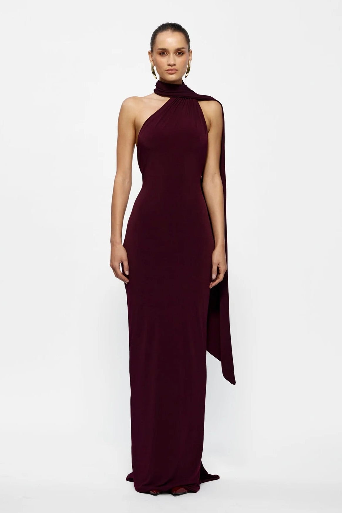 EFFIE KATS HAVEN DRESS BLACK CHERRY BURGUNDY SIZE 8