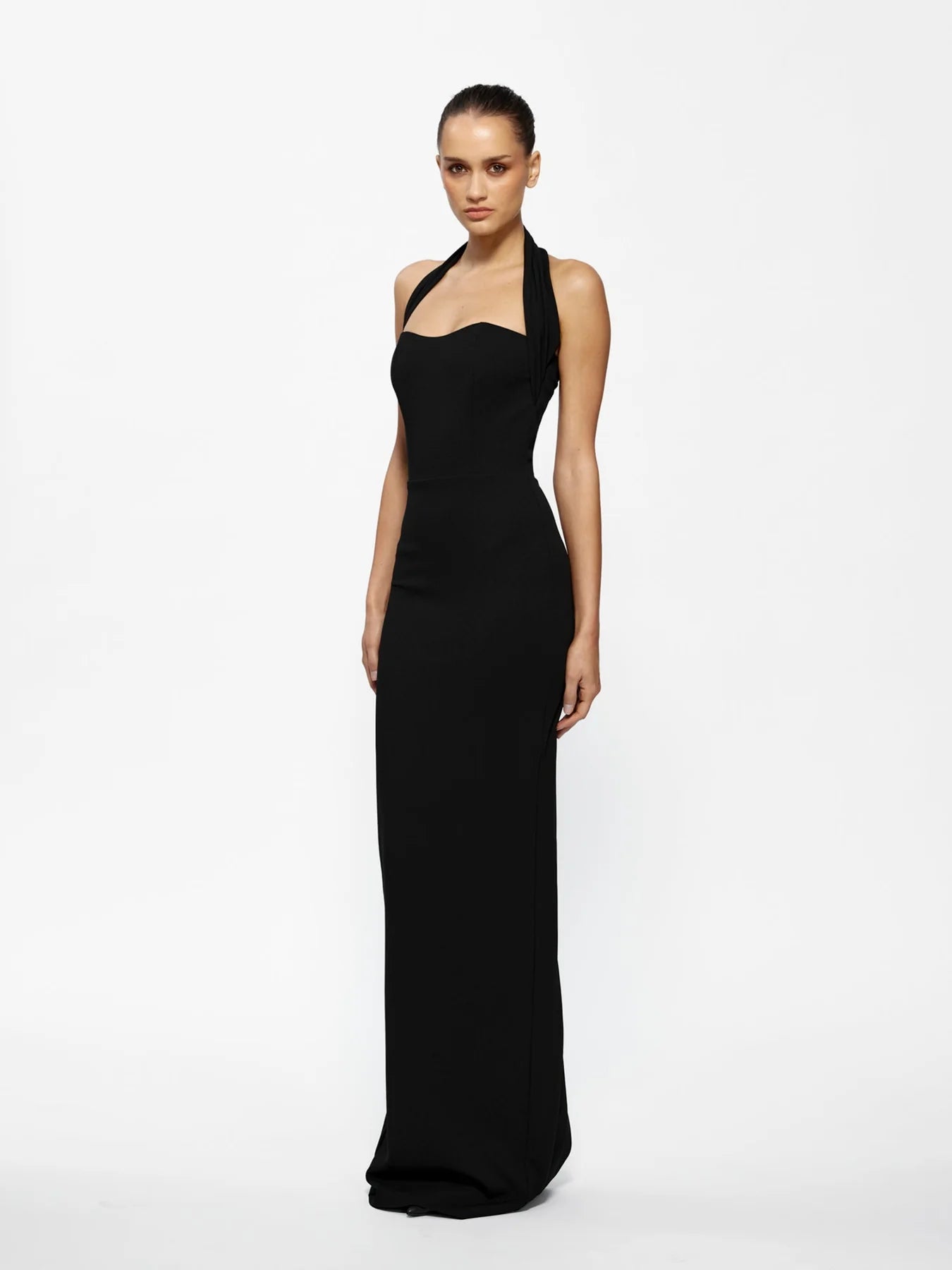 EFFIE KATS MARIAN GOWN BLACK SIZE 8