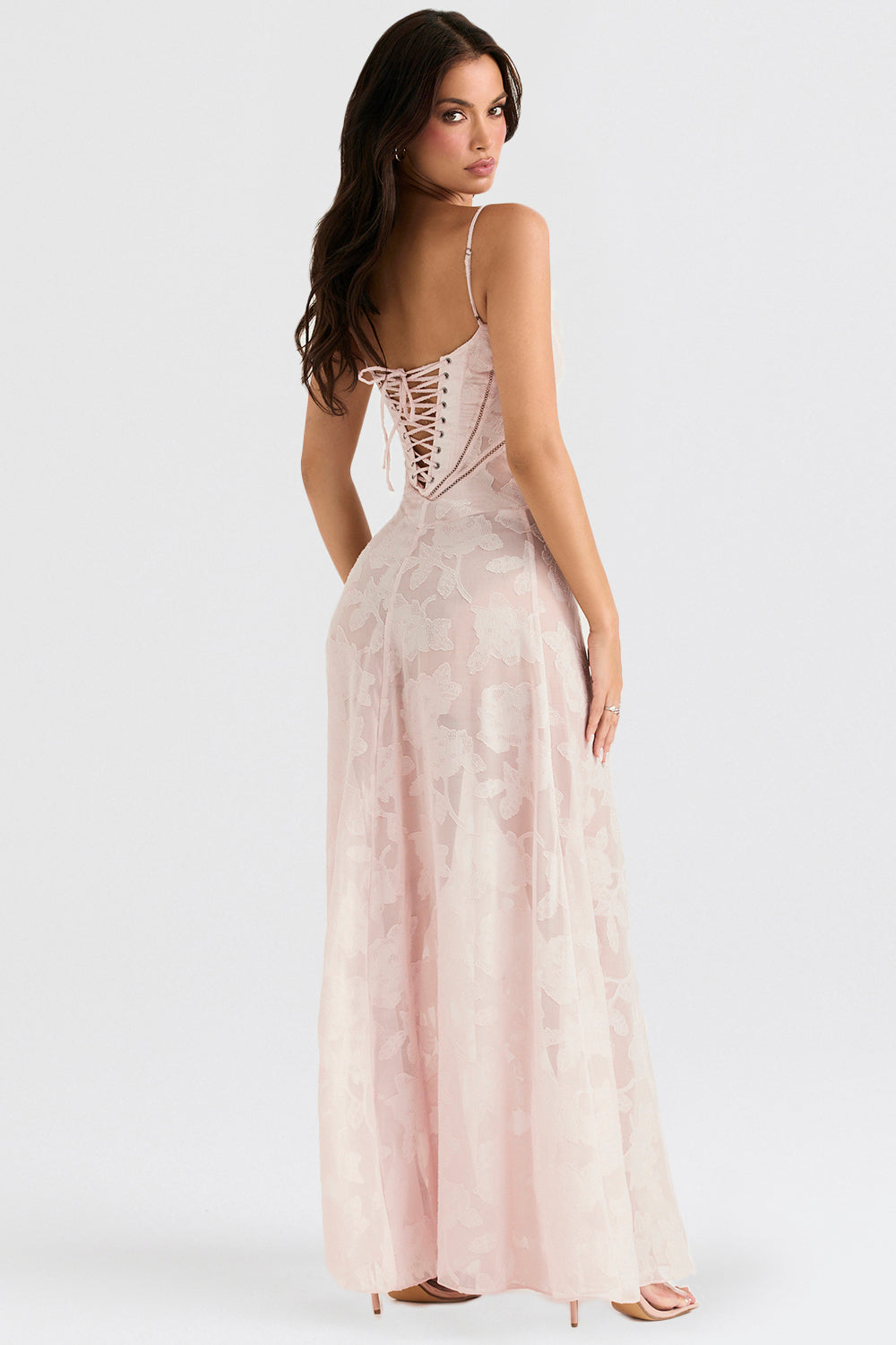 HOUSE OF CB SEREN SOFT PINK MAXI SIZE 8, 10