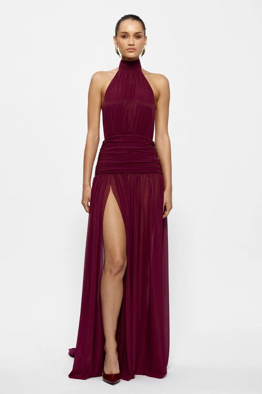 EFFIE KATS VERITY GOWN BURGUNDY SIZE 8, 10